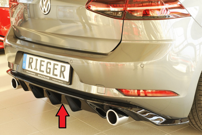 Rieger Heckeinsatz sw glänzend für VW Golf 7 ab 02.17- | 3-tür., 5-tür.